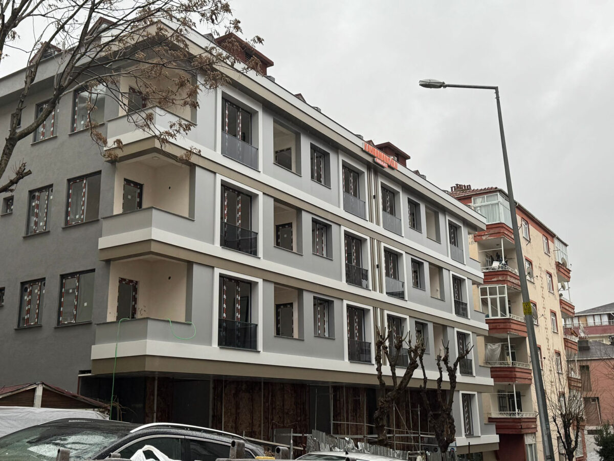 Kompozit panel cephe uygulaması, konut projesi ikinci açı